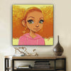 BigProStore African American Canvas Art Pretty Afro Girl African American Women Art Afrocentric Home Decor BPS67747 12" x 12" x 0.75" Square Canvas