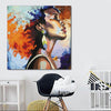 BigProStore African American Canvas Art Pretty Black Girl African Canvas Afrocentric Living Room Ideas BPS12173 24" x 24" x 0.75" Square Canvas