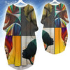 BigProStore African American Dresses Beautiful Melanin Poppin Girl Long Sleeve Pocket Dress African Print Dresses Styles BPS42358 S (4-6 US)(8 UK) Women Dress