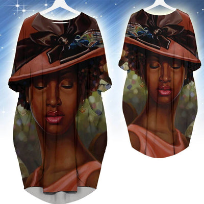 BigProStore African American Dresses Pretty Black American Girl Long Sleeve Pocket Dress African Dresses For Women BPS70360 S (4-6 US)(8 UK) Women Dress