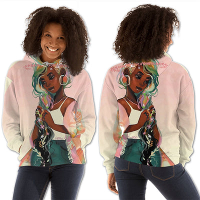 BigProStore African American Hoodies Beautiful African American Female African American Clothing 3D Printed Hoodie / S Hoodie