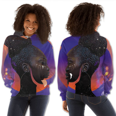 BigProStore African American Hoodies Beautiful Melanin Poppin Girl Black History Hoodie 3D Printed Hoodie / S Hoodie