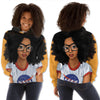 BigProStore African American Hoodies Cute African American Female All Over Print Womens Hooded Sweatshirt Black History Month Clothing BPS51261 S Hoodie