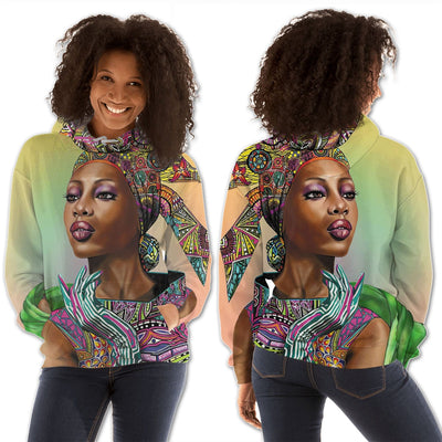 BigProStore African American Hoodies Cute African American Female Black History Month Clothing 3D Printed Hoodie / S Hoodie