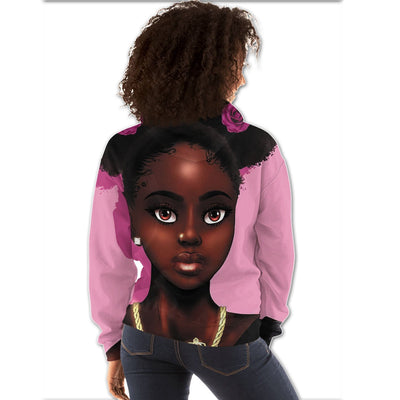 BigProStore African American Hoodies Cute Black Afro Girls African American Clothing Hoodie