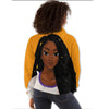 BigProStore African American Hoodies Pretty African American Female All Over Print Womens Hooded Sweatshirt Black History Month Clothing BPS48842 Hoodie