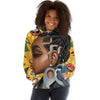 BigProStore African American Hoodies Pretty African American Female All Over Print Womens Hooded Sweatshirt Modern Afrocentric Clothing BPS27397 Hoodie