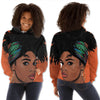 BigProStore African American Hoodies Pretty African American Girl All Over Print Womens Hooded Sweatshirt African Print Styles BPS53336 S Hoodie