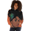BigProStore African American Hoodies Pretty African American Girl All Over Print Womens Hooded Sweatshirt African Print Styles BPS53336 Hoodie