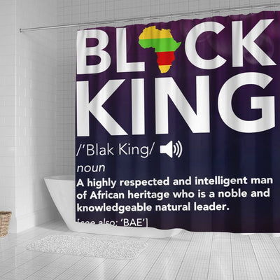 BigProStore African American Shower Curtain Black King Definition Afrocentric Art Bathroom Decor Accessories BPS835 Shower Curtain