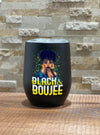 BigProStore African American Tumbler Pretty Afro Girl Black And Boujee Stainless Steel Wine Tumbler Mug Afrocentric Inspired Gift Ideas BPS8019 Wine Tumbler