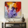 BigProStore African American Wall Art Beautiful African American Woman Modern African American Art Afrocentric Living Room Ideas BPS34799 24" x 24" x 0.75" Square Canvas