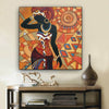 BigProStore African American Wall Art Beautiful Afro American Girl African American Canvas Wall Art Afrocentric Decor BPS49405 24" x 24" x 0.75" Square Canvas