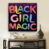 BigProStore African American Wall Art Black Girl magic Melanin Pride African Home Decor BPS8744 8" x 8" Square Canvas