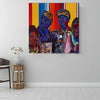 BigProStore African American Wall Art Cute African American Female African American Wall Art And Decor Afrocentric Living Room Ideas BPS37484 16" x 16" x 0.75" Square Canvas