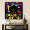 BigProStore African American Wall Art Cute Black Afro Lady African American Women Art Afrocentric Wall Decor BPS29230 24" x 24" x 0.75" Square Canvas