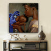 BigProStore African American Wall Art Pretty African American Female African Black Art Afrocentric Decorating Ideas BPS46821 24" x 24" x 0.75" Square Canvas