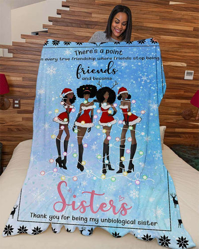 BigProStore African Art Blanket There Is A Point In Every True Friendship Where Friends Stop Being Friends And Become Sisters Fleece Blanket Blanket