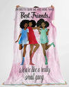 BigProStore African Blanket I Am Pretty Sure We Are More Than Best Friends. We Are Like A Really Small Gang Fleece Blanket Blanket / YOUTH-S (43"x55" / 110x140cm) Blanket