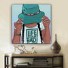BigProStore African Canvas Art Cute African American Female African Canvas Afrocentric Decor BPS25185 12" x 12" x 0.75" Square Canvas