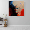 BigProStore African Canvas Art Cute Melanin Poppin Girl Black History Artwork Afrocentric Wall Decor BPS69377 16" x 16" x 0.75" Square Canvas