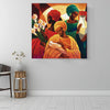 BigProStore African Canvas Art Pretty African American Girl African American Wall Art And Decor Afrocentric Home Decor Ideas BPS84779 16" x 16" x 0.75" Square Canvas