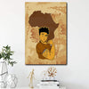 BigProStore African Fashion Poster Young Strong Black Man Afro Wall Art 12" x 18" Poster