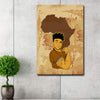BigProStore African Fashion Poster Young Strong Black Man Afro Wall Art Poster