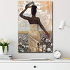 BigProStore African American Illustration Art Canvas African Feminist Equality African Art Decor Canvas / 8" x 12" Canvas