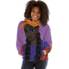 BigProStore African Hoodie Beautiful African American Woman Modern Afrocentric Clothing Hoodie