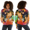 BigProStore African Hoodie Beautiful Black Afro Lady African Print Styles 3D Printed Hoodie / S Hoodie