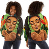 BigProStore African Hoodie Beautiful Black Afro Lady All Over Print Womens Hooded Sweatshirt Black History Clothing BPS33442 S Hoodie