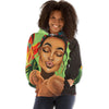 BigProStore African Hoodie Beautiful Black Afro Lady All Over Print Womens Hooded Sweatshirt Black History Clothing BPS33442 Hoodie
