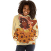 BigProStore African Hoodie Cute Afro Girl African Print Styles Hoodie