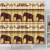 BigProStore Elephant Shower Curtains African Patchwork Bathroom Sets Shower Curtain / Small (165x180cm | 65x72in) Shower Curtain