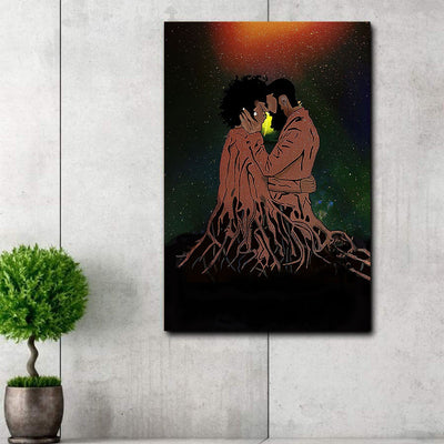 BigProStore African Poster Eternal Love Living Room Bedroom Bathroom Home Decoration 12" x 18" Poster