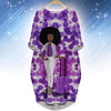 BigProStore African Print Dresses Cute African American Female Long Sleeve Pocket Dress African Print Clothing BPS98120 S (4-6 US)(8 UK) Women Dress