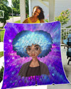 BigProStore African Quilts Afro Natural Brown Eyes Cute Girl Quilt Pretty Black Afro Lady Afrocentric Themed Gift Idea Quilt
