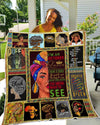 BigProStore African Quilts I'm An October Black Queen Quilt Beautiful Afrocentric Lady Black History Month Gift Idea BABY (43"x55" / 110x140cm) Quilt