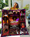 BigProStore African Quilts I'm Not Just A February Girl Quilt Beautiful Afro Lady Afrocentric Themed Gift Idea BABY (43"x55" / 110x140cm) Quilt