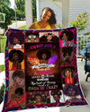 BigProStore African Quilts I'm Not Just A September Girl Quilt Beautiful Black Girl Afro Black History Month Gift Idea BABY (43"x55" / 110x140cm) Quilt