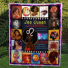 BigProStore African Quilts Leo Queen Black Quilt Pretty Afro American Woman Black History Month Gift Idea Quilt
