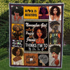 BigProStore African Quilts November Girl Black Is Beautiful Quilt Pretty Girl With Afro Afrocentric Themed Gift Idea Quilt