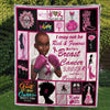 BigProStore African Quilts The Girl Fighter Quilt Beautiful Melanin Afro Girl Afrocentric Themed Gift Idea Quilt