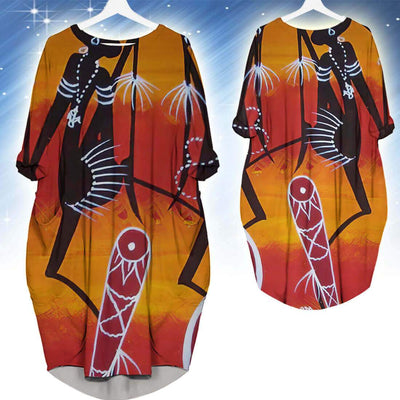 BigProStore Afrocentric Dress Beautiful Black Girl Long Sleeve Pocket Dress African Clothing For Women BPS69267 S (4-6 US)(8 UK) Women Dress