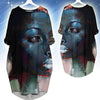 BigProStore Afrocentric Dress Beautiful Melanin Poppin Girl Long Sleeve Pocket Dress Afrocentric Clothing BPS10435 S (4-6 US)(8 UK) Women Dress