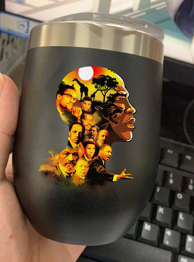 BigProStore Afrocentric Tumbler Design Pro Black My Roots Pride Stainless Steel Wine Tumbler Mug Afrocentric Inspired Gifts BPS3843 Wine Tumbler