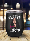 BigProStore Afrocentric Tumbler Design Womens Cool Pretty Girls Got It Loc'd Melanin Afro Lover Gift Stainless Steel Wine Tumbler Mug Afrocentric Inspired Gifts BPS5129 Wine Tumbler