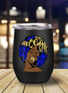 BigProStore Afrocentric Tumbler Design Womens I Am My Ancestors Dreams Melanin Royal Blue Black Girl Magic Stainless Steel Wine Tumbler Mug Afrocentric Inspired Gift Ideas BPS2065 Wine Tumbler