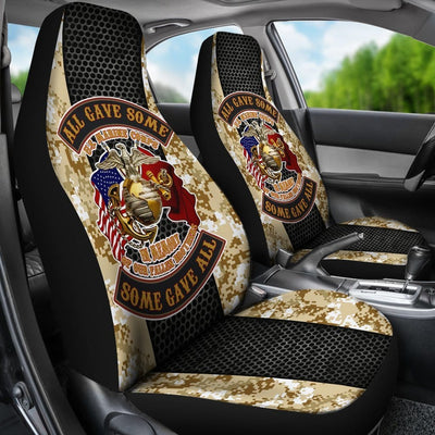 BigProStore USMC Best Car Seat Covers Marine Corp All Gave Some Some Gave All Seat Protector Polyester Microfiber Fabric Set Of 2 USMC car seat cover
